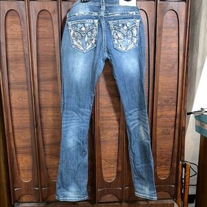 Embellished Blue Denim Jeans